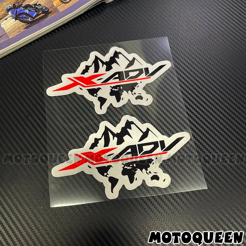 For Honda XADV750 X ADV XADV 750 Motorcycle Fairing Body Tank Side Emblem Label Logo Decoration Reflective Decals Stickers