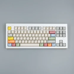 NPKC-teclas de perfil OEM ruso coreano de lona, juego de teclas PBT, teclas de sublimación de tinte para interruptor MX, tapa de teclado mecánico