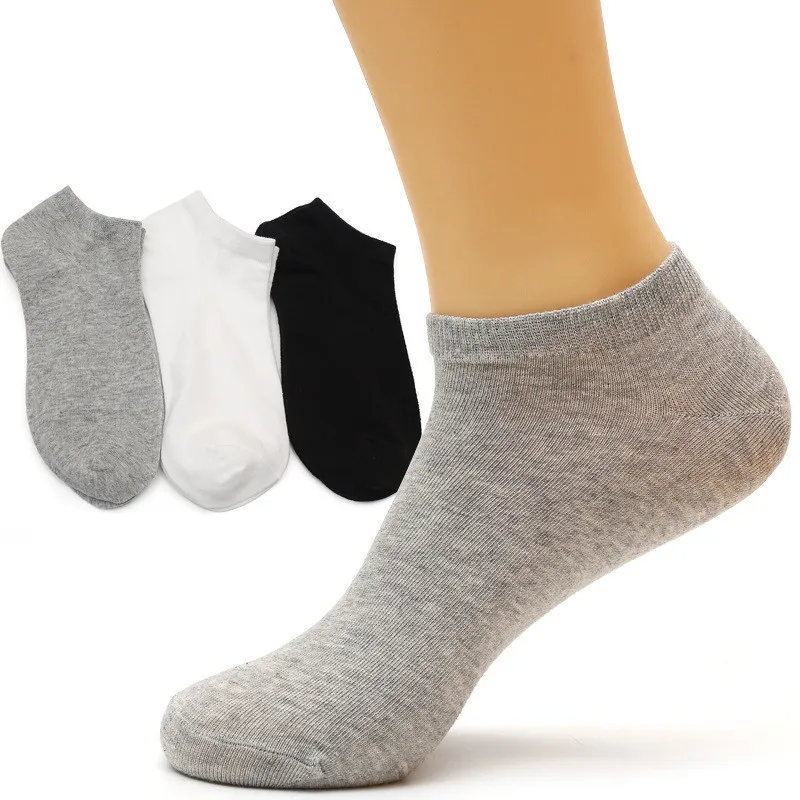 

5 Pairs Men's Casual Plain Color Boat Socks Thin Breathable Comfy Anti Odor Sweat-Absorbing Low Cut Ankle Socks for Men EU36-42