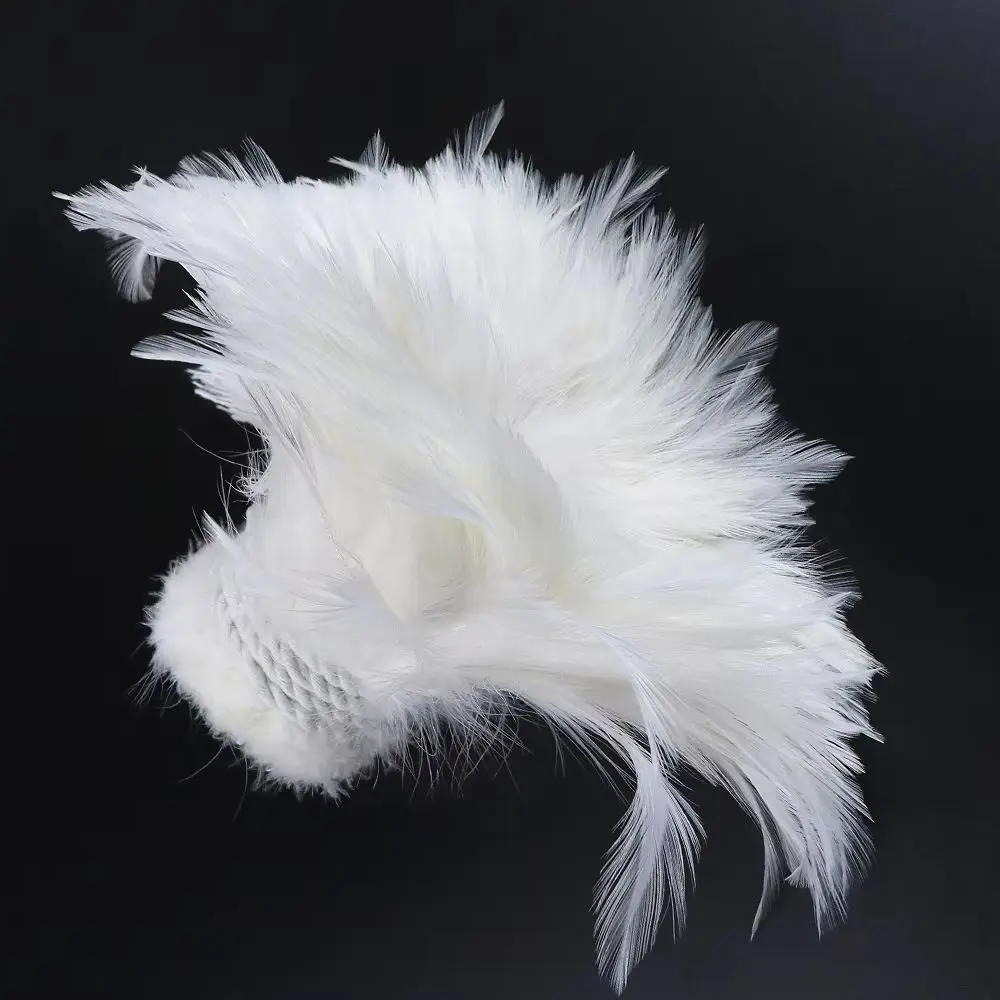 الجملة ريش الديك الأبيض الطبيعي 4-6/6-8 بوصة أعمدة السائبة DIY بها بنفسك الحرف اليدوية ازياء يطير ربط ديكور الزفاف زاك #1
