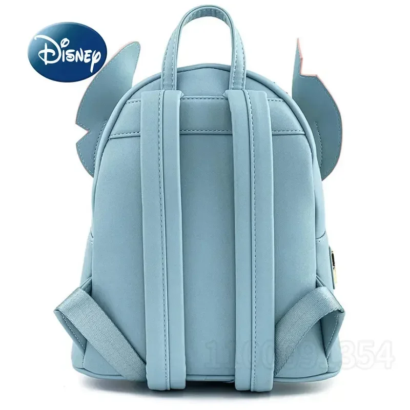 Disney Stitch-Mini mochila de marca de lujo para mujer, Cartera de dibujos animados, mochila escolar Original para niños, 2 piezas