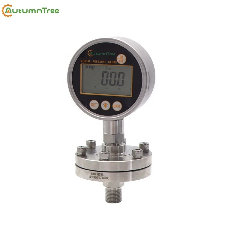 

0.25%FS 100MM 4-20MA Lpg Gas Digital Pressure Meter Gauge Manometer