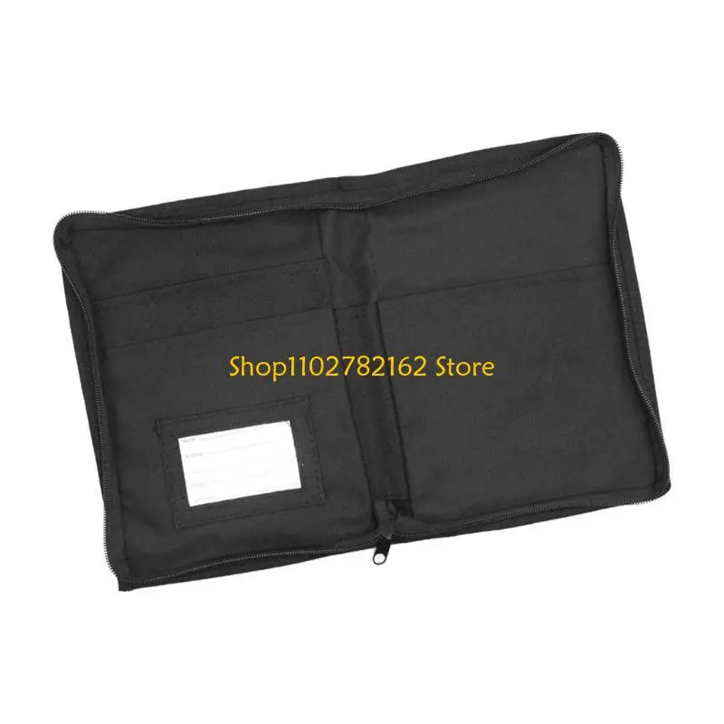 

547B Small Car Glove Box Document Holder with Secure Zippers & Multiple Storage Compartments Vehicle Registration Holder