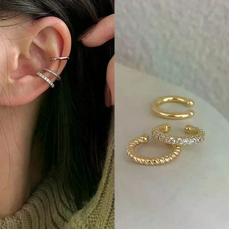 Fashion Ear Cuffs Without Piercing Ear Clip Earrings Non-Piercing Fake Cartilage Earrings For Women Jewelry Gifts
