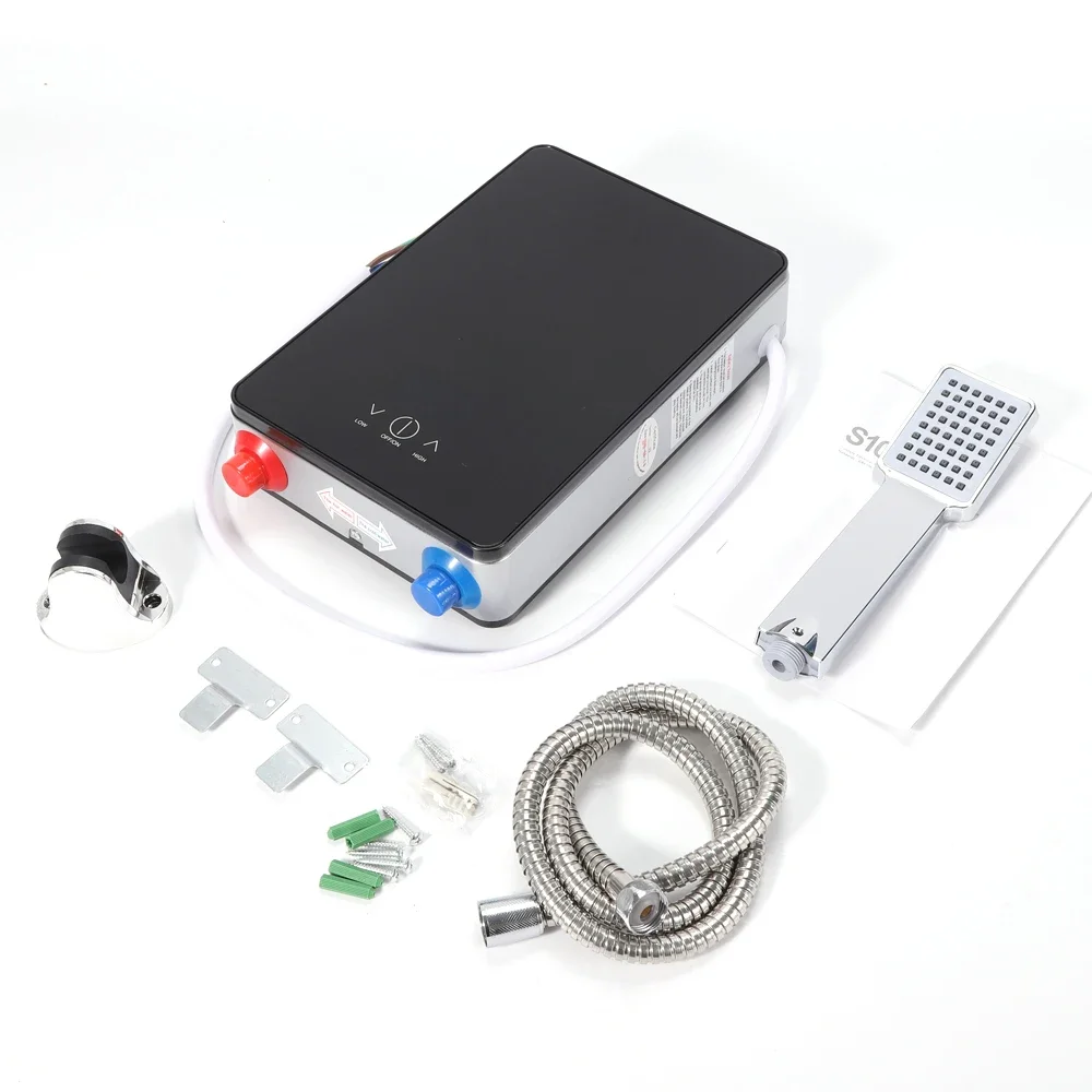 

Электрический водонагреватель мощностью 6500 Вт, быстрый нагрев, мгновенный водонагреватель со светодиодным дисплеем, настенное крепление, регулируемая температура 30-55 ℃