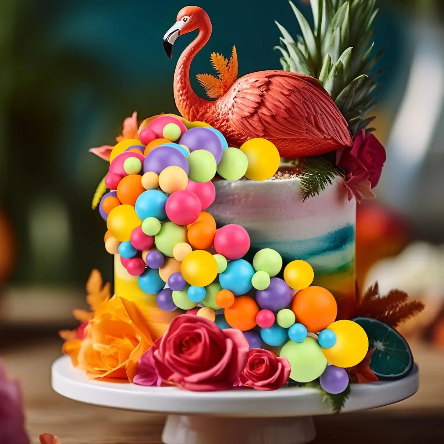 108-teilige Kugeln, Kuchendeckel, Luftballons, Cupcake-Topper, DIY-Luftballons, Cupcake-Topper für Hochzeit, Weihnachten, Jahrestag, Geburtstag – Detail 13
