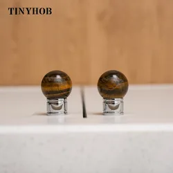 Tinyhob Pink Spherical Crystal Furniture Handles Wardrobe Dresser Cupboard Cabinet Drawer Kitchen Decorative Single Knob
