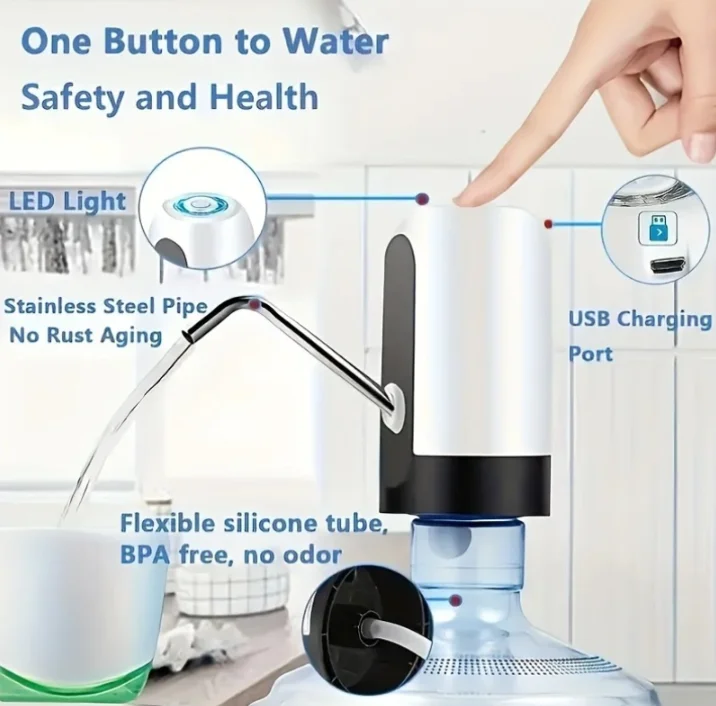 مضخة مياه كهربائية برميلية | دلو ماء نقي، موزع مياه خاص، مضخة مياه، ممتص للتكيف في المكتب المنزلي #6