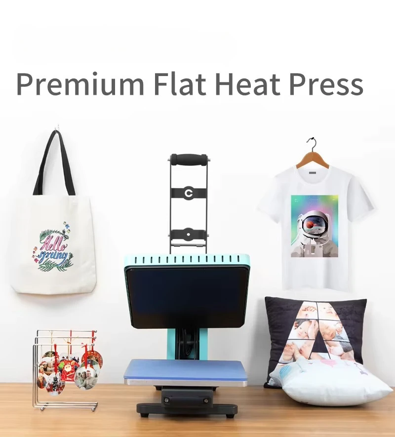 38x38 40*60 Heat Press Large Format Tshirt Sublimation Flat Auto Heat Press Machine for T-shirt