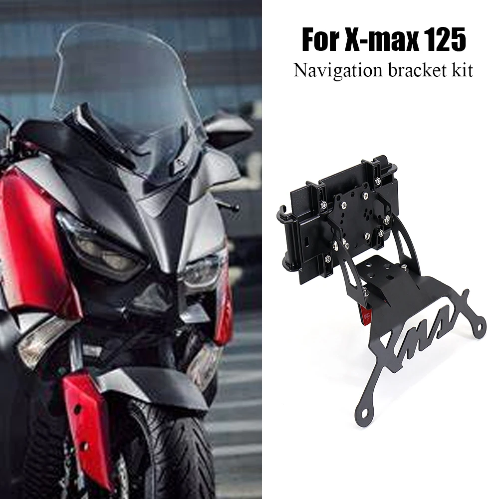 

For Yamaha XMAX125 XMAX250 XMAX300 XMAX400 Motorcycle Accessories Navigation Bracket GPS Mobile Phone Holder