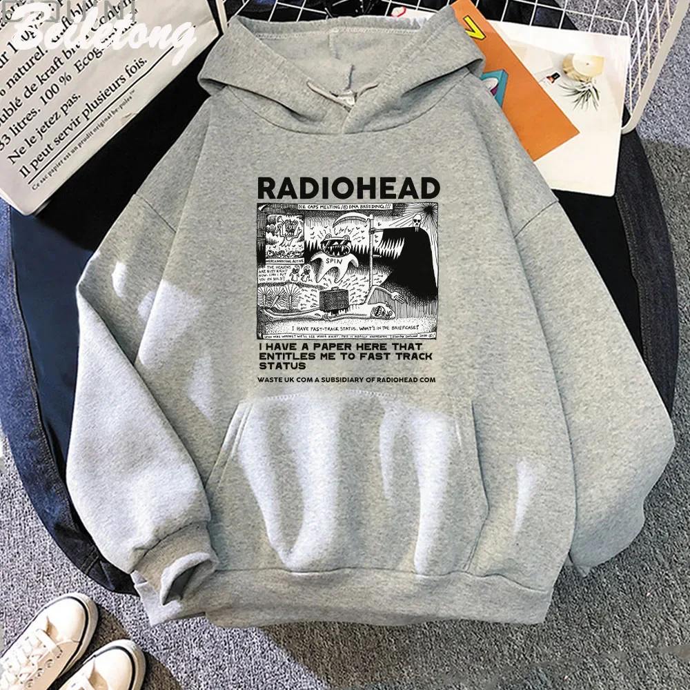 Fashion Radiohead Band North America Tour Hoodie for man and woman Spring/Autumn Oversized Clothes Harajuku Regular Sweatshirt