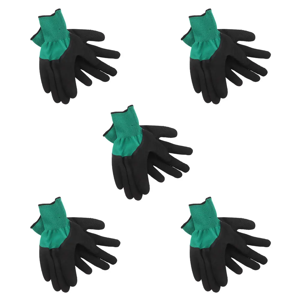 

5Pairs Animal Handling Protection Gloves Flexible Five Finger Design for Safe Hamster Bird Squirrel Training Sessions