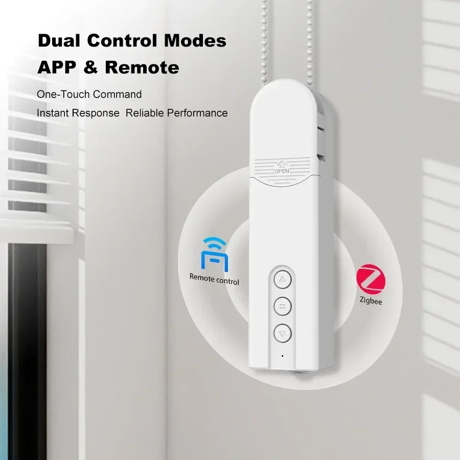 Smart Silent Roller Shutter Zigbee Multi-Scenario Use Home Automation Window Covering System for Energy Saving