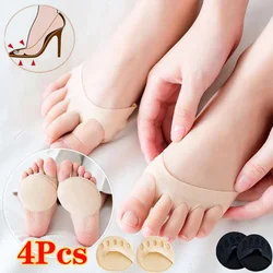 4pcs Women Forefoot Pad High Heels Foot Care Half Insoles Five Toes Insole Calluses Corns Relief Feet Pain Massaging Toe Cushion