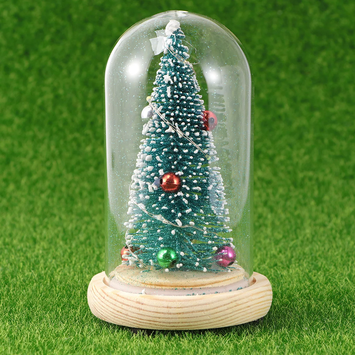 구슬 장식 나무 데코 수제 유리 돔 램프 침실 웨딩 파티 장식 크리스마스 발렌타인 선물 LED 야간등