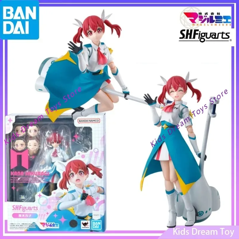 

Bandai в наличии, оригинальные SHF Magilumiere Magical Girls Inc. Фигурки аниме-KANA SAKURAGI- Фигурки, игрушки, Коллекционная модель