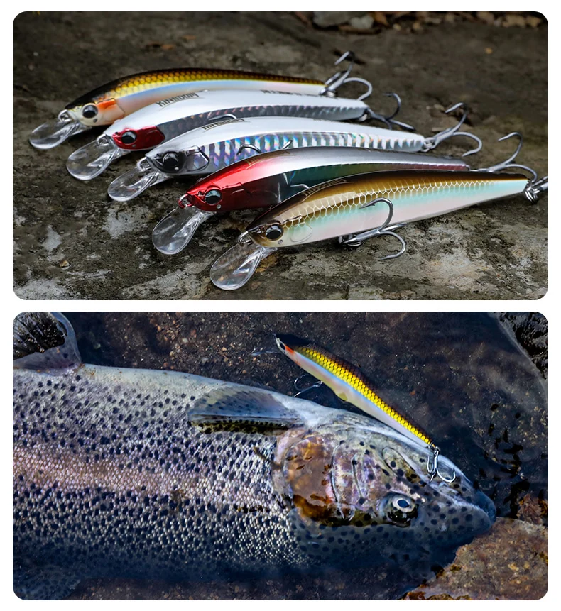 Kingdom Sinking Minnow Angelköder 70 mm 90 mm 110 mm Long Casting Jerkbaits Wobbler Künstlicher harter Köder Angelgerät-Köder – Detail 14