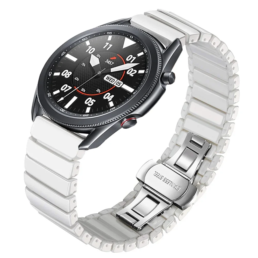 22mm 20mm Ceramic Strap for Samsung galaxy watch 6/5/4/3 Gear S3 Huawei watch 4-3/GT3 Frosted Bracelet For Amazfit GTR/GTS band