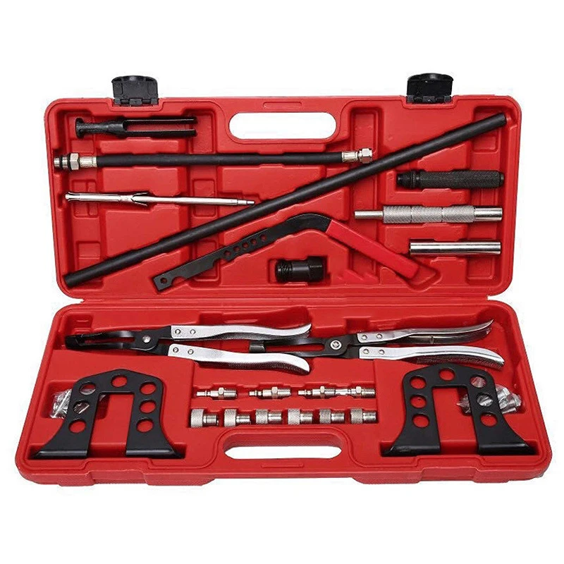 

Valve Spring Compressor Tool Universal Car Engine Overhead Valve Spring Stem Seal Remover Installer OHV OHC Compressor Tool Kit