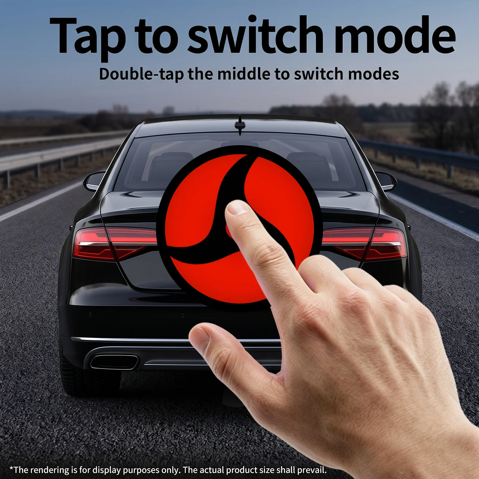 74mm 82mm Suitable for BMW logo LED definition display animation Customizable rear trunk lid images with customizable car logo