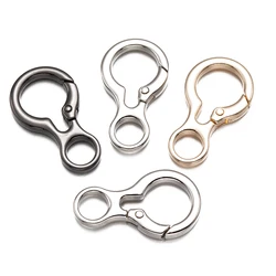 5pcs Trigger Snap Hooks Strap Buckles Carabiner Clip For DIY Keychain Key Rings Connector Bags Art Craft Jewelry Making Findings