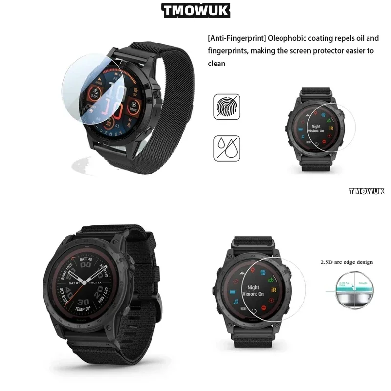 

Защитная пленка из закаленного стекла HD Clear Film для Garmin Tactix 7 Pro, Tactix 7 AMOLED, Tactix 8 51 мм, Tactix 8 47 мм TMOWUK