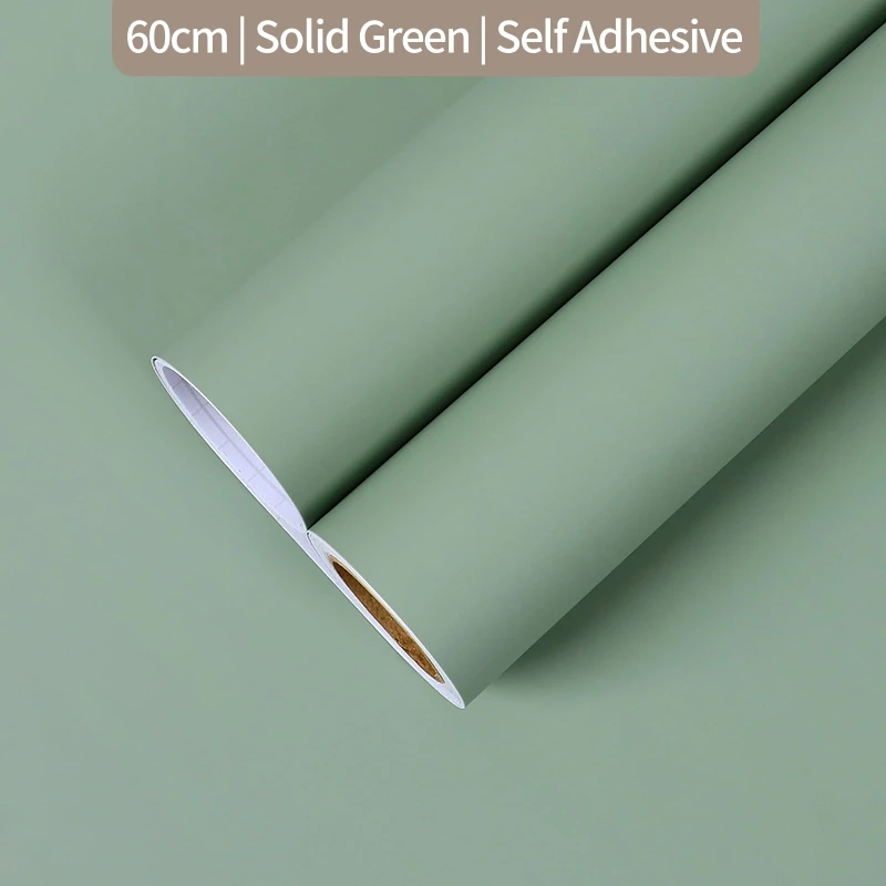 

Light Green Wallpaper Peel and Stick Green Contact Paper Wall Paper Self Adhesive Decor Stickers for Cabinets Wall Room Covering