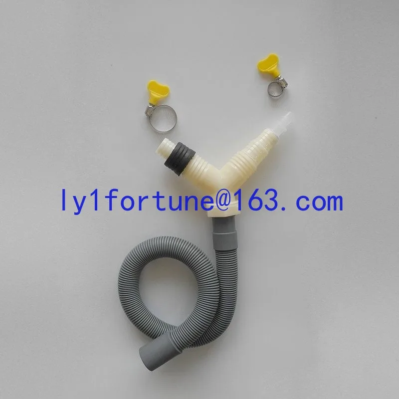 two-in-one-out tee head for the drain pipe of the washing and drying set.