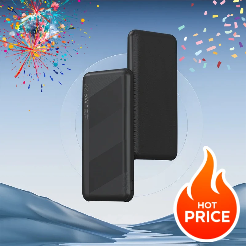 

Ultra-Thin 15000mAh Power Bank with SCP 22.5W & PD20W Fast Charging,USB-A & USB-C Output
