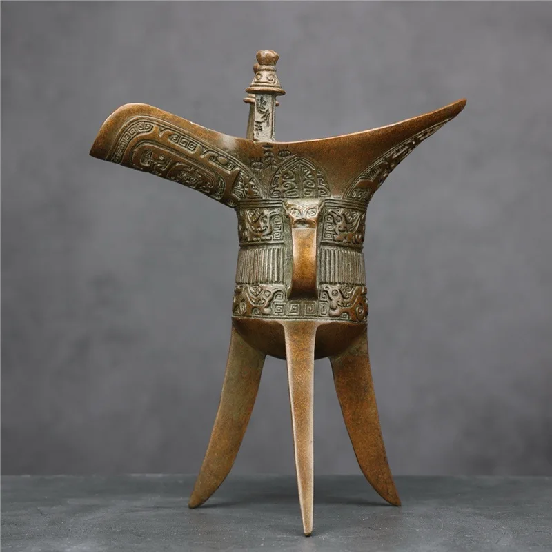 Shaanxi Zhouyuan Museum Replica Red Copper Material Supplier Fuxin Jue High 20.5 Long 17 Wide 8 Decorative Home Ornaments