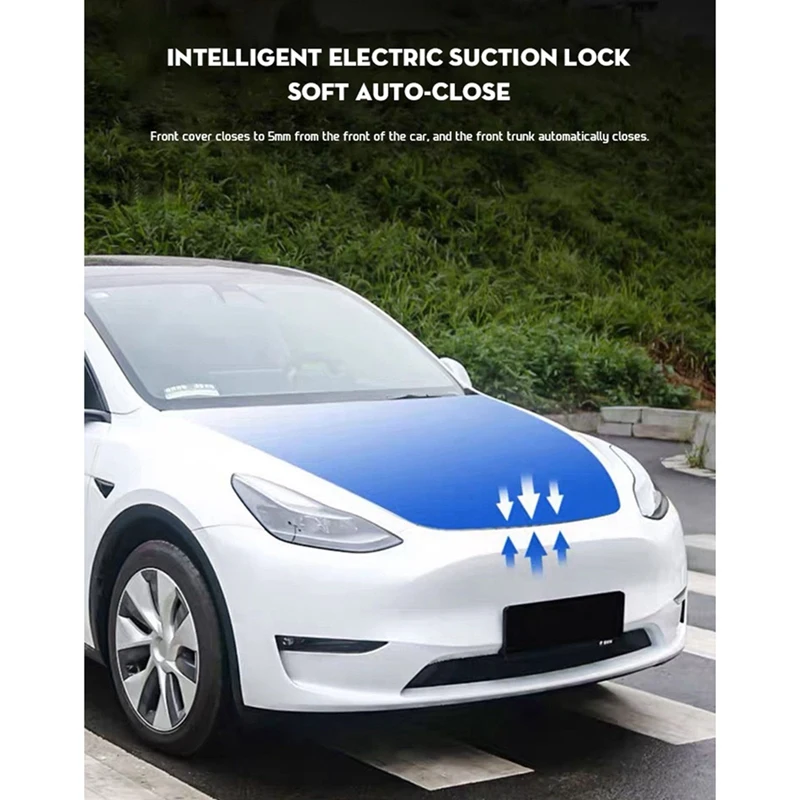 Front Spare Box Electric Lock For Tesla Automatic Adsorption Easy Installation