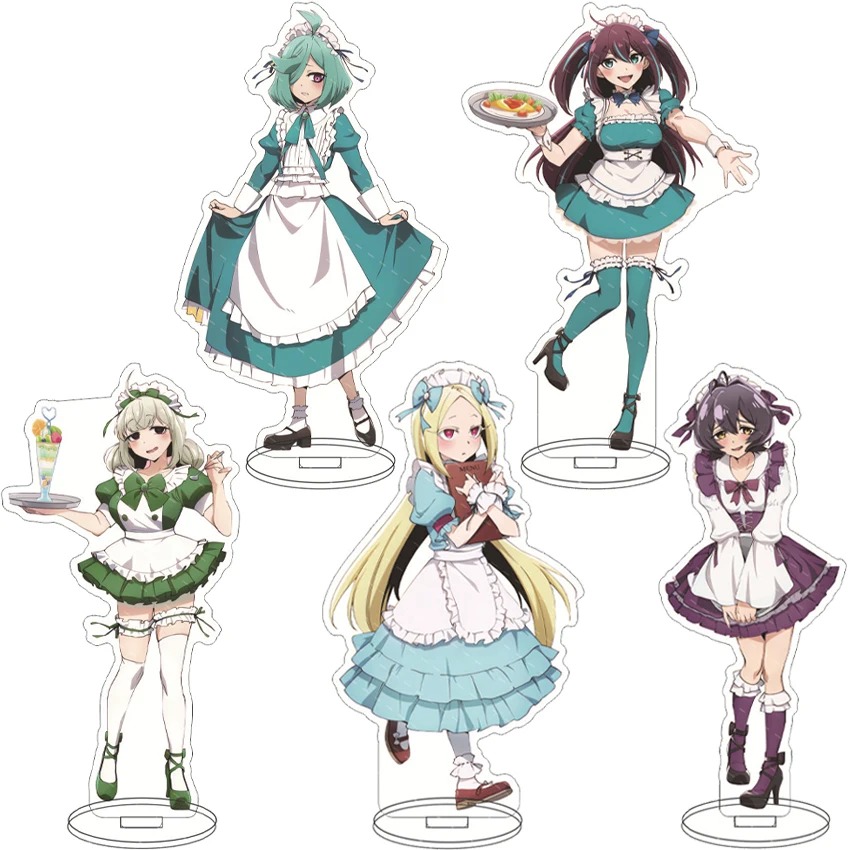 16CM Anime-Figur: Magische Mädchen-Hommage – Hiiragi Utena, Araga Kiwi, Morino Korisu – Schürzen-Cosplay-Acryl-Ständer-Ornamente als Geschenke