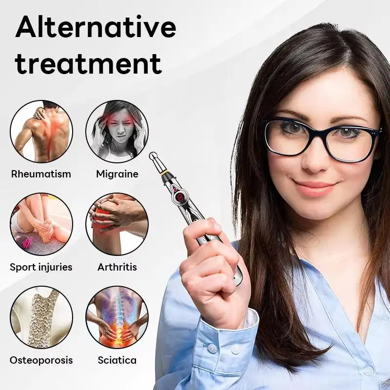 Electronic Acupuncture Massage Pen Acupuncture Point Pen Acupuncture Point Pen Meridian Therapy Pain Relief Energy Massage Tool