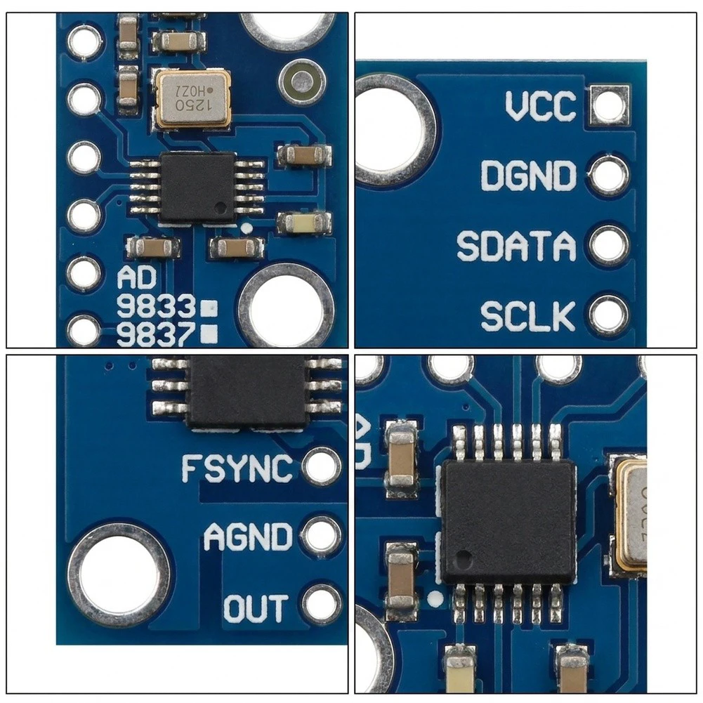 AD9833-DDS Signal Generator GY-9833 Sine Square-Wave Output 2.3V-5.5V Serial Interface For Electronic DIY Projects