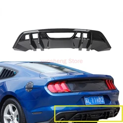 For Mustang 2018 2019 2020 Rear Diffuser Rear Bumper Carbon Fiber Style fit Ford Mustang Rear spoiler Car styling 2018-2023