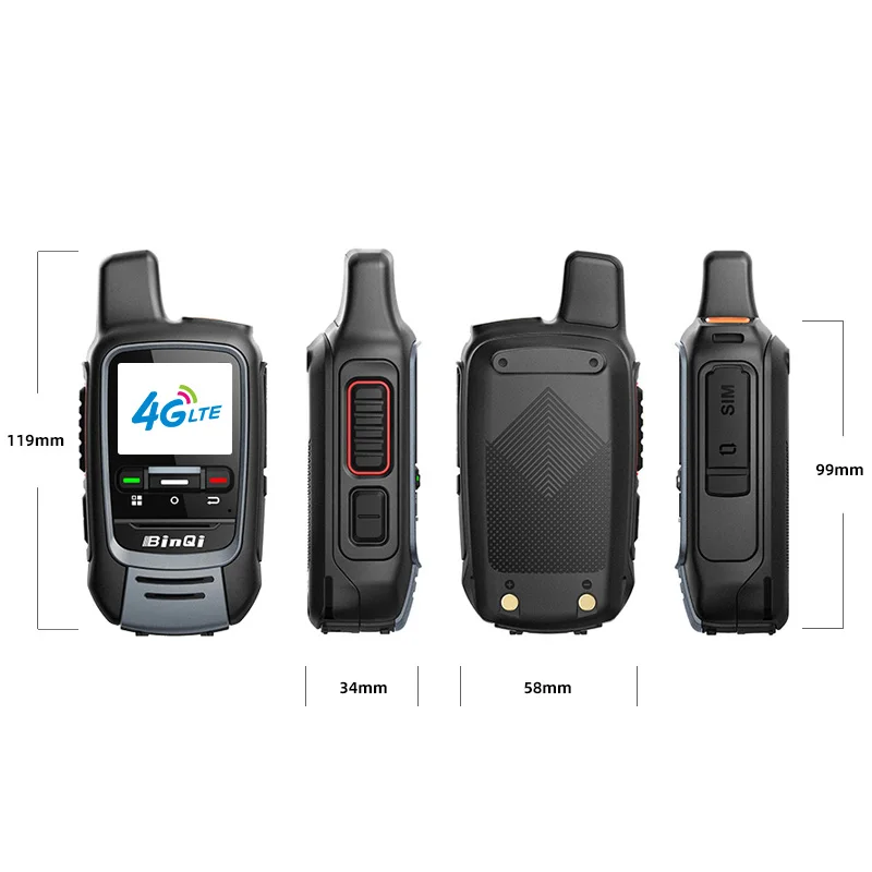 Long Range 2G 3G 4G LTE POC Radio Set Gxin System SIM Card Mobile Wireless Intercom Global Two Way Radio Wakie Talkie