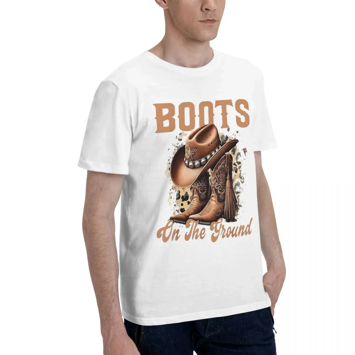Cowboy Boots & Hat Move Top tee Home Champion Graphic Vintage High quality Eur Size