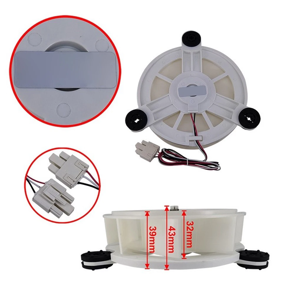 1Pcs DC12V High Refrigerator Cooling Fan Motor Efficient And Play Stable Structure For Home Commercial Fridge Parts