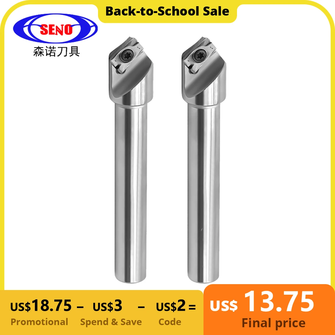 

SENO SSK45 CNC Chamfering Tool Holder Indexable 45 90 Degree Chamfer Cutter For APMT Carbide Inserts Lathe Machine ToolHolder