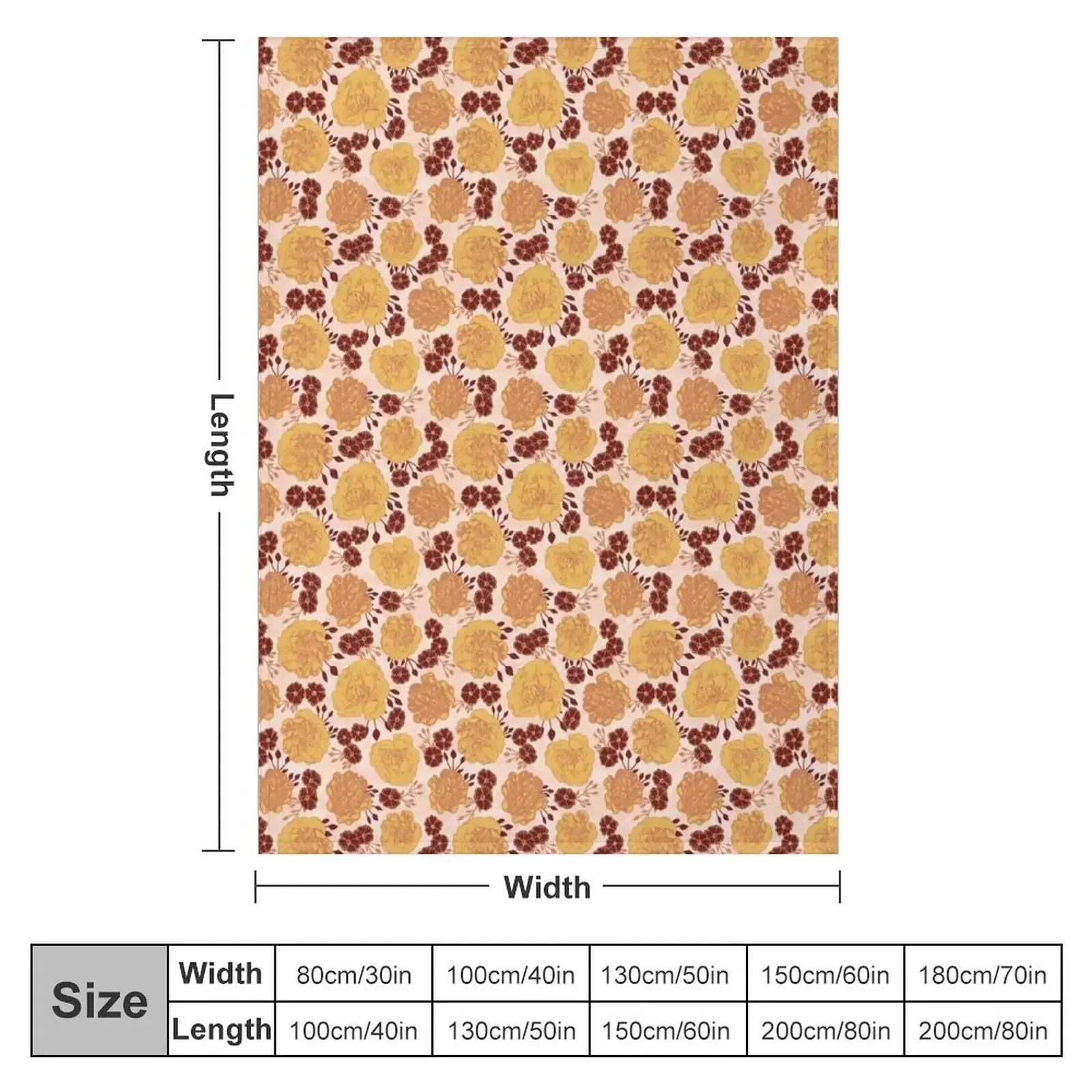 Peonies and Roses - Golden Throw Blanket Decoratives Vintage Stuffeds Luxury Throw Blankets