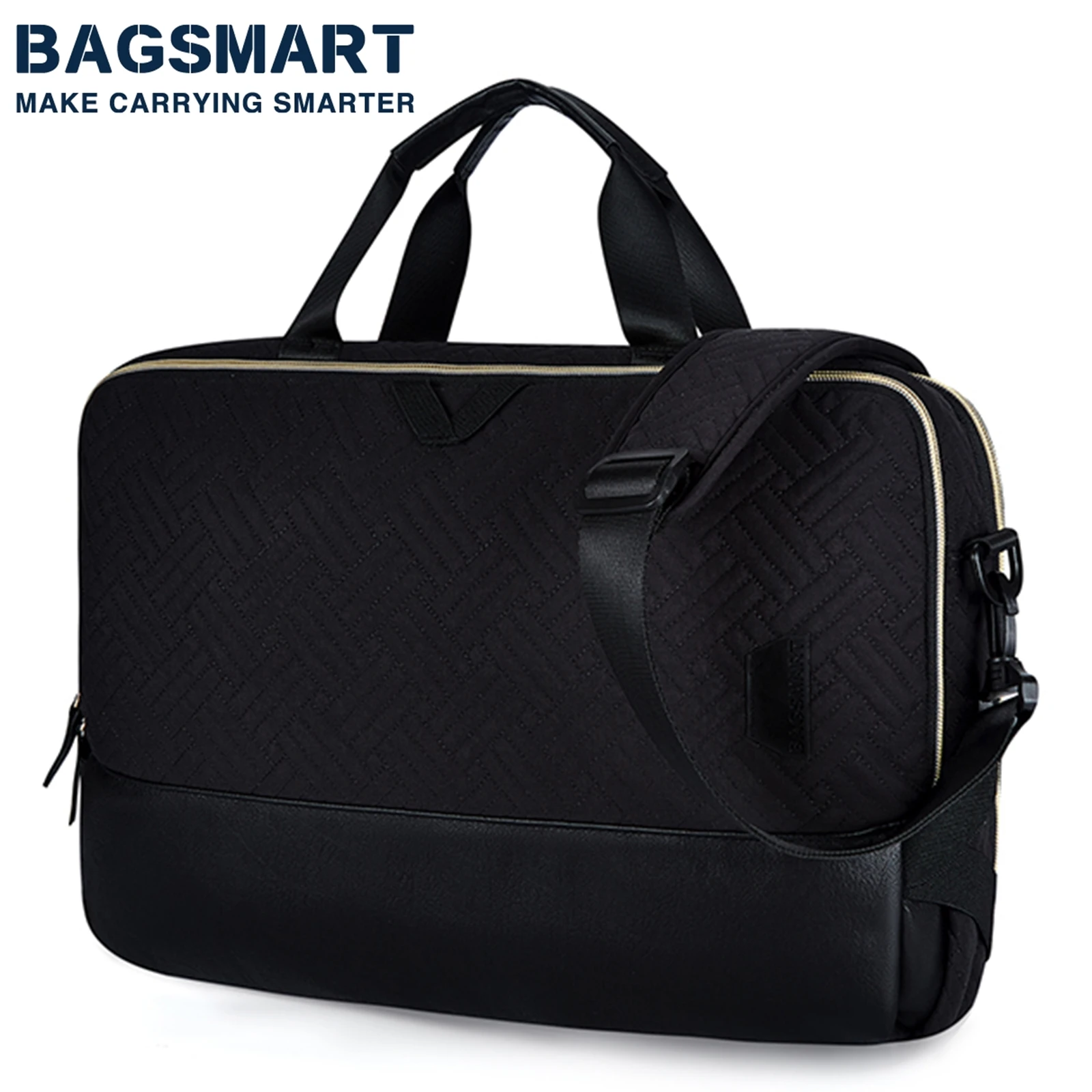 Laptop Bag BAGSMART Expandable Briefcase Computer Bag Men Women Laptop Shoulder Bag Work Bag Business Travel Office Lockable