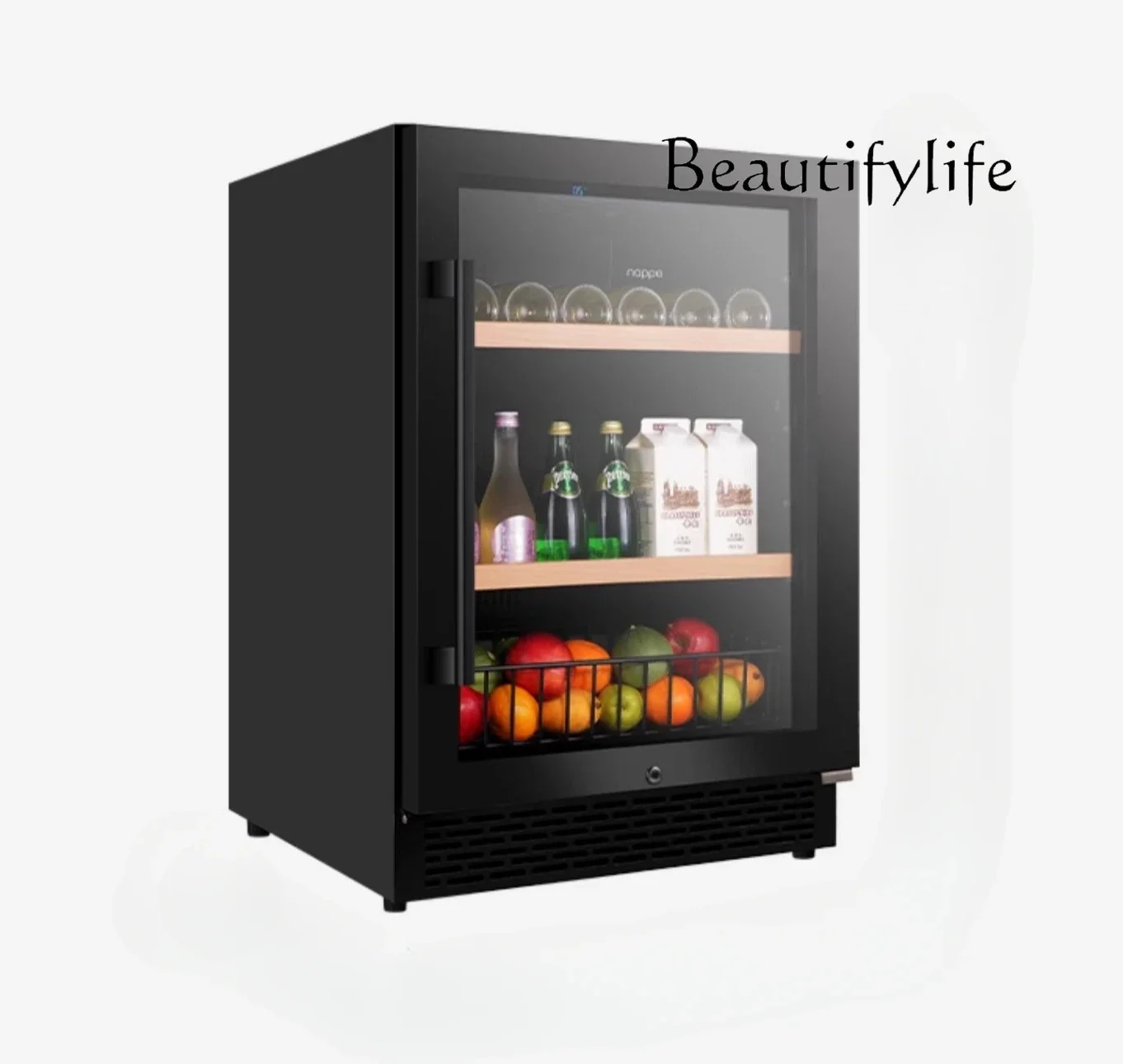 

Ice Bar Household Wine Cabinet Embedded Wine Cabinet Constant Temperature Refrigeration Fresh-keeping Cabinet Small Refrigerator