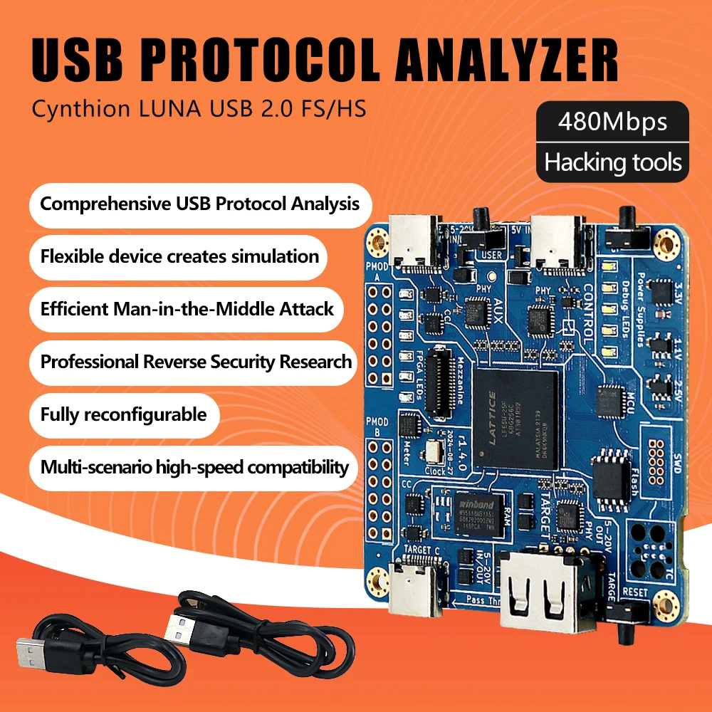 Analisador USB Sniffer de código aberto versão USB 2.0
