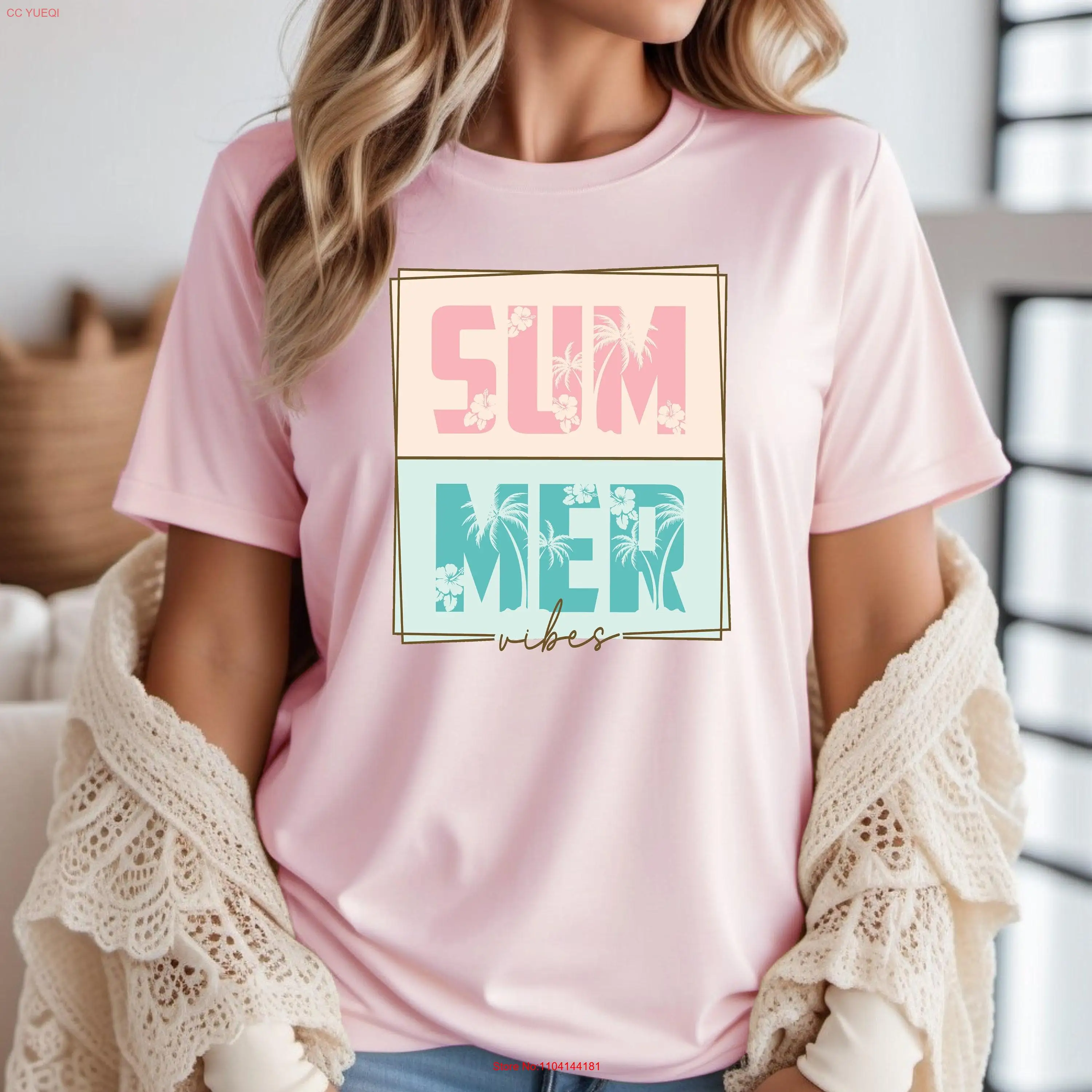 

Футболка Summer Vibes для отпуска на день рождения, модная футболка с длинными или короткими рукавами в стиле ретро