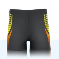 European Size Geometric Graphic And Letter Print Men's Swim Trunks With Drawstring, Quick Dry And Stretchable Shorts For Summer 4
