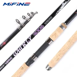 MIFINE WHIRLY TELESCOPIC Spinning Fishing Rod 2.1M 2.4M 2.7M 3.0M 3.6M Lure Weight 20-60g Travel Carbon Ultralight Carp Pole