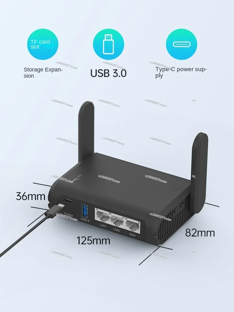 glinet AXT1800 Gigabit Router wifi6 Portable Mini Smart Home Port Dual Band Wireless with USB Small NAS Network Storage Support