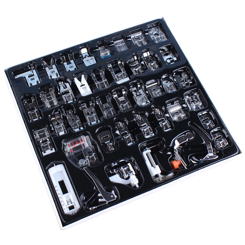 

42pcs Sewing Machine Presser Feet Set Durable Premium Material Functional Household Accessories Low Shank Machines Compatible