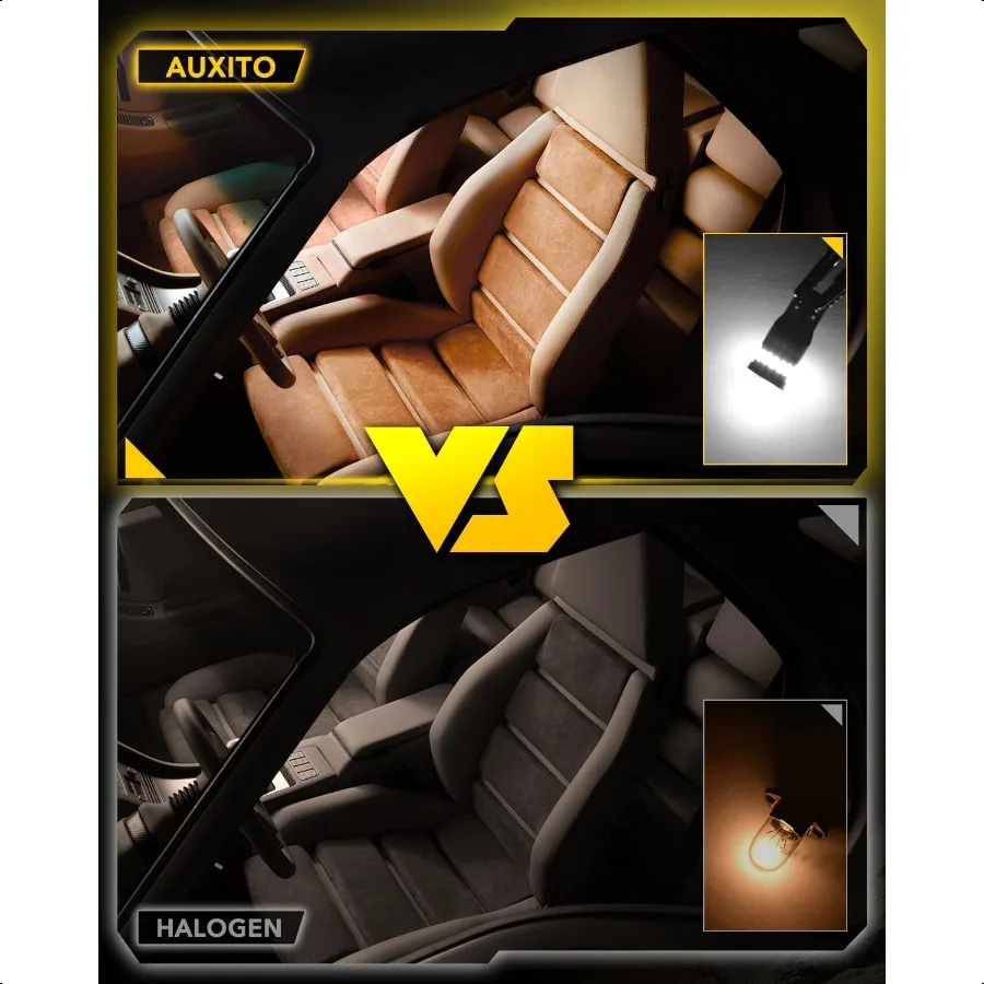 194 Lampadina a LED 6000K Bianco 168 2825 W5W T10 Cuneo 24SMD 3014 Chipsets Kit luce di ricambio a LED Senza errori per interni auto