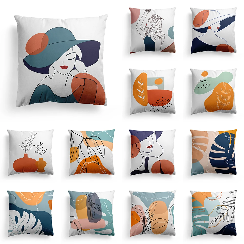 

Наволочка для подушки с абстрактным принтом 45x45 см